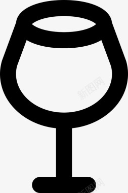 白兰地酒杯饲料食物图标图标