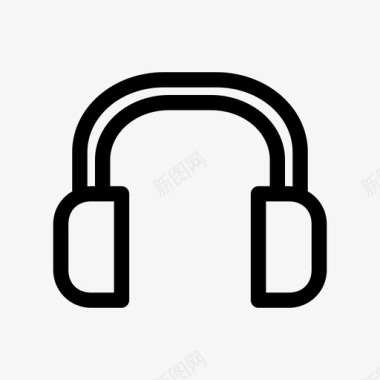 耳机耳朵媒体图标图标
