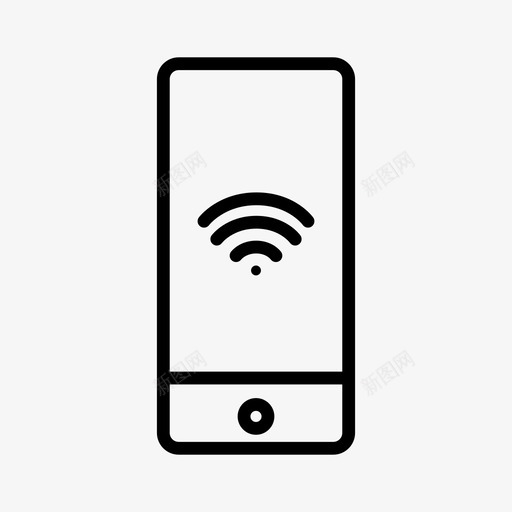 iphonewifi设备免费wifi图标svg_新图网 https://ixintu.com iphonewifi 免费wifi 屏幕 设备