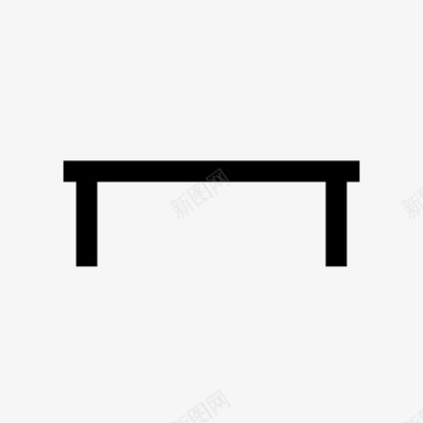 桌子长凳咖啡桌图标图标