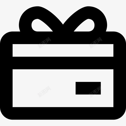 礼品卡礼品盒礼物图标svg_新图网 https://ixintu.com 包装礼品 礼品卡 礼品盒 礼物 系列必备品图标