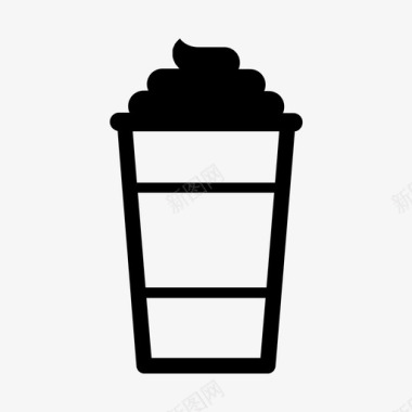 咖啡奶油饮料图标图标