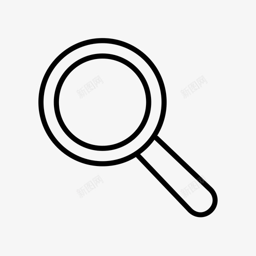 放大镜搜索工具图标svg_新图网 https://ixintu.com 工具 搜索 放大镜 缩放