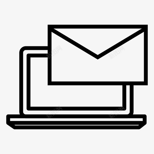 电子邮件笔记本电脑信件图标svg_新图网 https://ixintu.com 信件 信息 写作 电子邮件 笔记本电脑 网络开发卷1