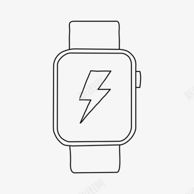 苹果手表闪电苹果手表充电图标图标