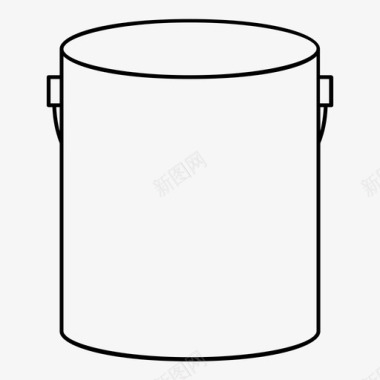 油漆罐设备房屋图标图标