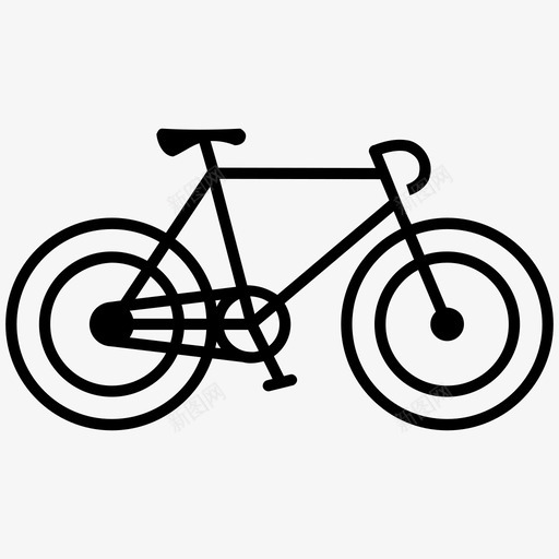 自行车山地车运动图标svg_新图网 https://ixintu.com 交通 山地车 自行车 轮子 运动