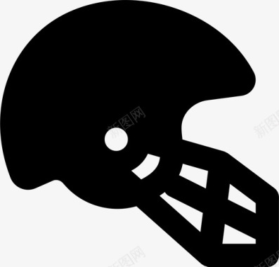 足球头盔游戏运动图标图标