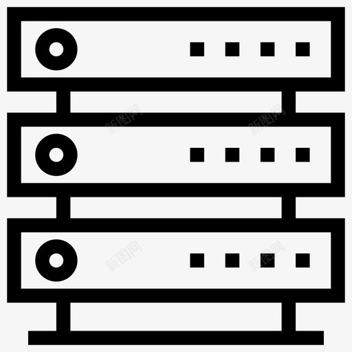 主机阵列网络图标svg_新图网 https://ixintu.com 主机 服务器 机架 网络 网页设计开发 阵列