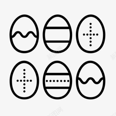 复活节彩蛋复活节彩蛋搜寻彩蛋装饰图标图标