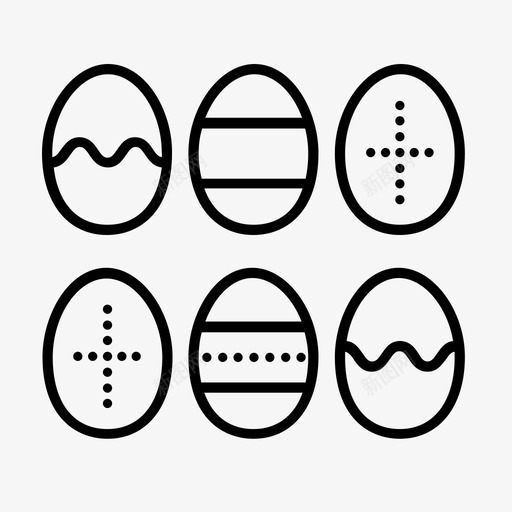 复活节彩蛋复活节彩蛋搜寻彩蛋装饰图标svg_新图网 https://ixintu.com 复活节彩蛋 复活节彩蛋搜寻 彩蛋装饰