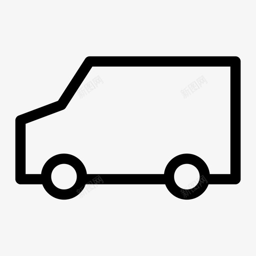 货车汽车送货车图标svg_新图网 https://ixintu.com 小型货车 所有 汽车 货车 运输车 送货车