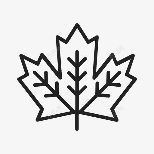 枫叶加拿大植物图标svg_新图网 https://ixintu.com 加拿大 枫叶 树木 植物