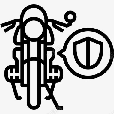 摩托车保护警卫保险图标图标