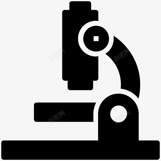 显微镜实验室医学图标svg_新图网 https://ixintu.com 医学 实验室 教育字形图标 显微镜 研究