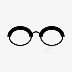 椭圆形眼镜椭圆形眼镜眼镜时尚图标高清图片