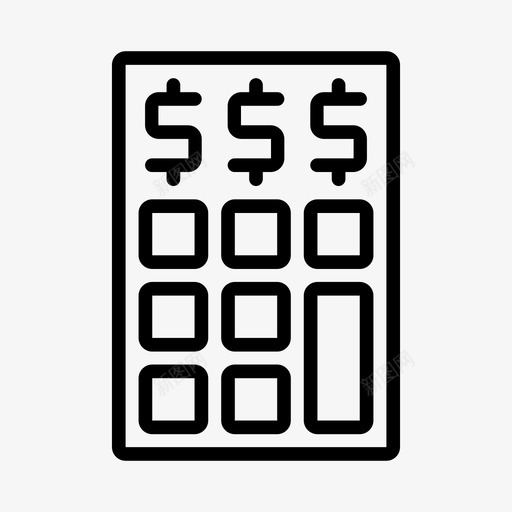 预算计算器会计成本图标svg_新图网 https://ixintu.com 会计 成本 搜索引擎优化 支出 预算计算器