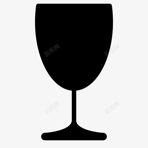 酒杯玻璃器皿玻璃杯图标svg_新图网 https://ixintu.com 玻璃器皿 玻璃杯 聚会 聚会用玻璃杯 酒杯