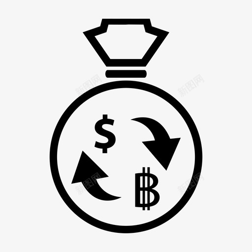 货币泰铢银行图标svg_新图网 https://ixintu.com 汇率 泰铢 现金 自动取款机 货币 银行