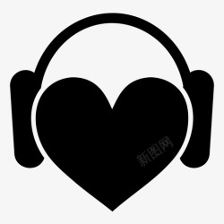 爱听FM音乐爱耳机心图标高清图片