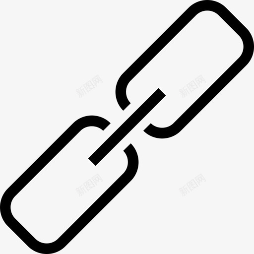 链接链连接图标svg_新图网 https://ixintu.com 办公室 网址 网页设计开发字形 连接 链 链接