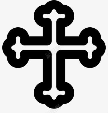 东正教十字架教堂宗教图标图标