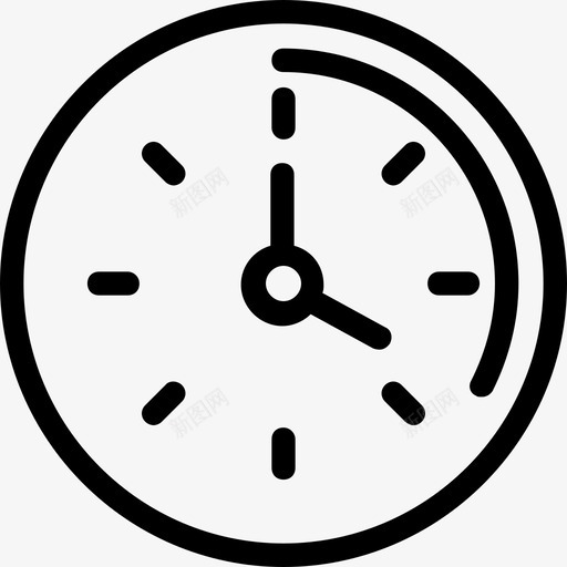 时钟时间钟表图标svg_新图网 https://ixintu.com 手表 挂钟 数字营销 时钟 时间 钟表