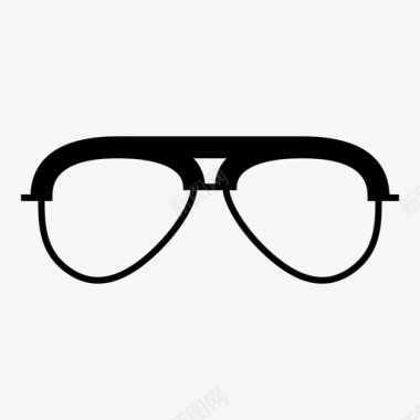 飞行员眼镜眼镜时尚图标图标