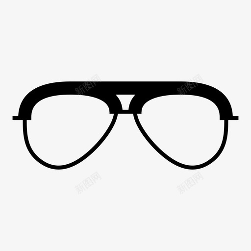 飞行员眼镜眼镜时尚图标svg_新图网 https://ixintu.com 时尚 眼镜 飞行员眼镜