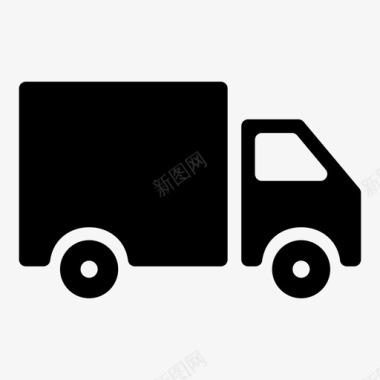 卡车商品交付图标图标