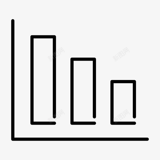 柱状图条形图经济图标svg_新图网 https://ixintu.com 业务缺口光 图表 条形图 柱状图 直线 经济 统计