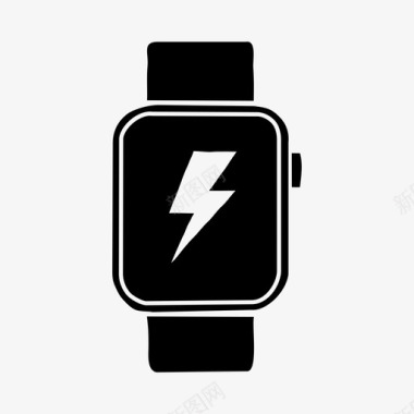 苹果手表闪电苹果手表充电图标图标