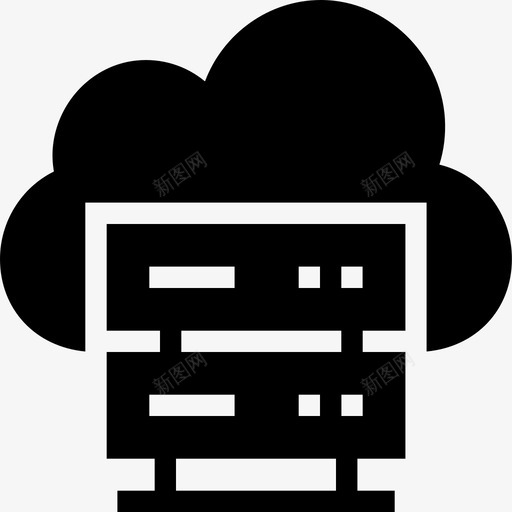 专用服务器云托管图标svg_新图网 https://ixintu.com 专用服务器 云 存储 托管 网页设计开发字形