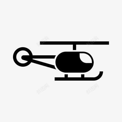 直升机飞机螺旋桨图标svg_新图网 https://ixintu.com 旋翼机 直升机 螺旋桨 运输 飞机