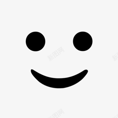 快乐表情符号微笑图标图标