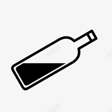 一瓶酒酒饮料图标图标