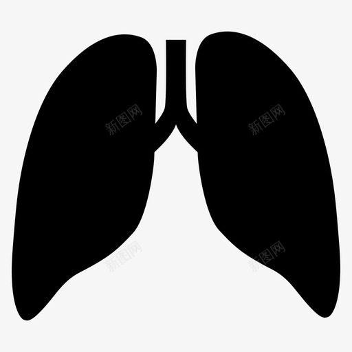 肺咳嗽器官图标svg_新图网 https://ixintu.com 吸烟 咳嗽 器官 肺 解剖
