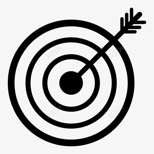 瞄准瞄准箭射击图标svg_新图网 https://ixintu.com 商业 射击 瞄准 瞄准箭