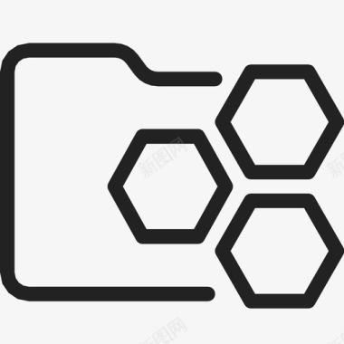 六边形养蜂夹图标图标