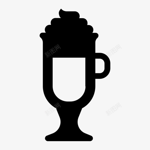 爱尔兰咖啡奶油杯子图标svg_新图网 https://ixintu.com 咖啡时间 奶油 杯子 爱尔兰咖啡 饮料