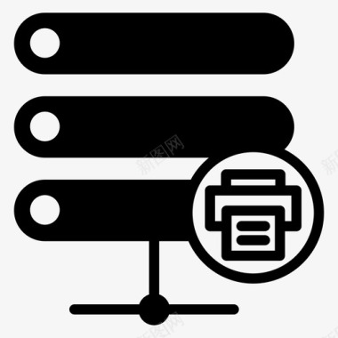打印服务器服务器文档服务器文件图标图标