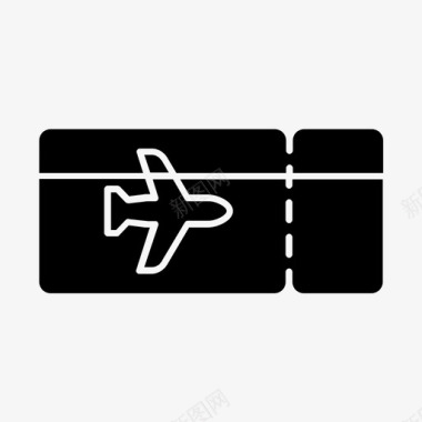 飞机票航空公司登机牌图标图标