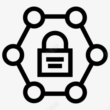 锁挂锁服务器安全图标图标