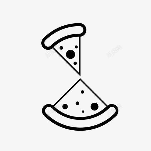 披萨片快餐面包图标svg_新图网 https://ixintu.com 快餐 披萨片 面包 食品饮料