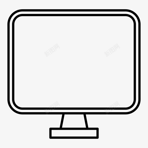 显示器计算机imac图标svg_新图网 https://ixintu.com imac pc 技术 显示器 计算机