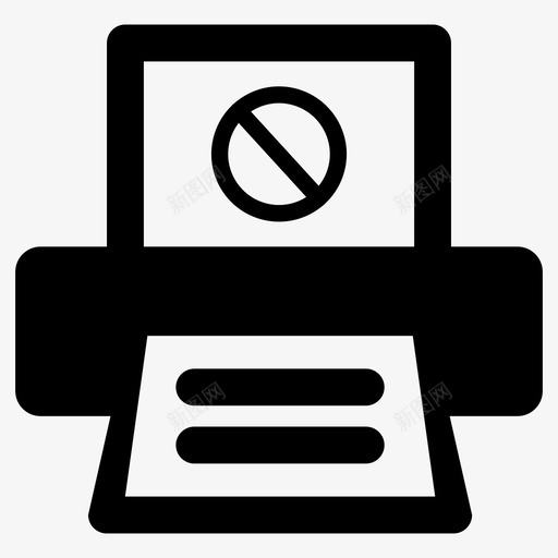 打印机已禁用已禁用打印已禁用图标svg_新图网 https://ixintu.com 已禁用 打印已禁用 打印机已禁用
