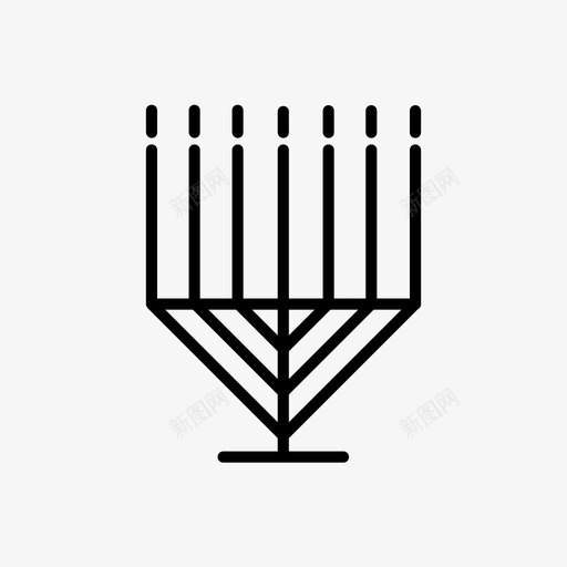 烛台蜡烛光明节图标svg_新图网 https://ixintu.com 以色列 光明节 烛台 烛台收藏 犹太教 蜡烛
