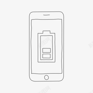 iphone电池充电设备图标图标