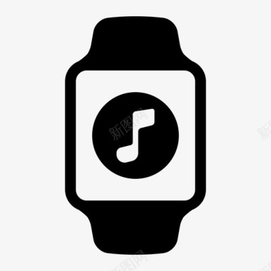 音乐applewatch音乐应用程序图标图标