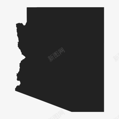 亚利桑那州美国地图图标图标
